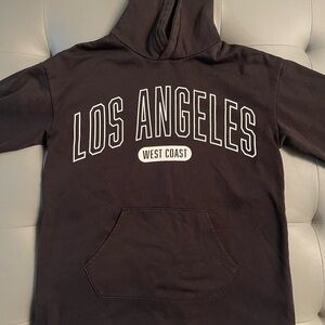 Black Los Angeles Graphic Hoodie